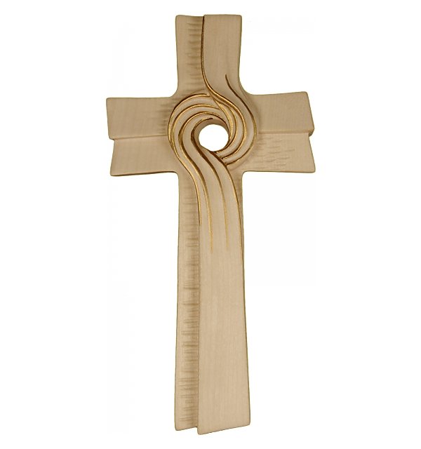 0088 - Meditationskreuz,  Holz geschnitzt GOLDSTRICH