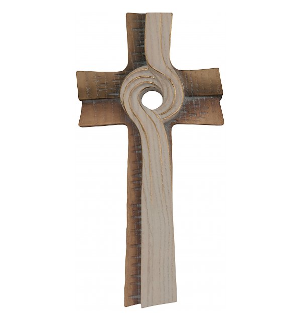 0088 - Meditationskreuz,  Holz geschnitzt RUSTIKAL