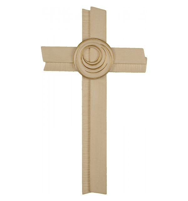 0150 - Schöpfungskreuz, Holz geschnitzt GOLDSTRICH