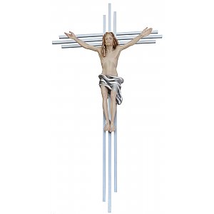 3099 - Kruzifix modern auf Stahlbalken 3Fach