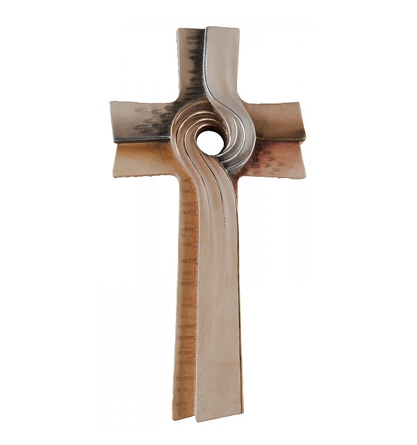 0088 - Meditation Cross, wood carved AQUARELL