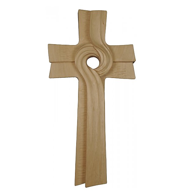 0088 - Meditation Cross, wood carved NATUR