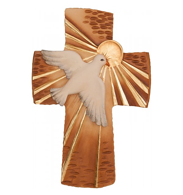 0101 - Peace Cross carved in wood COLOR