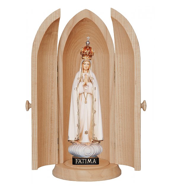 0506 - Niche wit Our Lady of Fatimá with crown