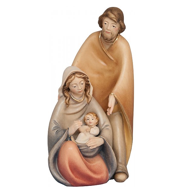 1550 - Sacred Family Protection modern statue wood COLOR