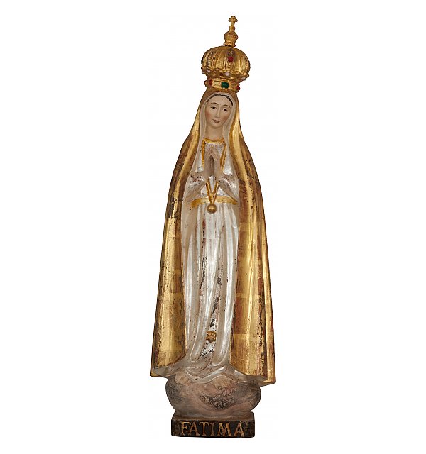 3345 - Our Lady of Fátima Pillgrim with crown wood SPEZIALEG