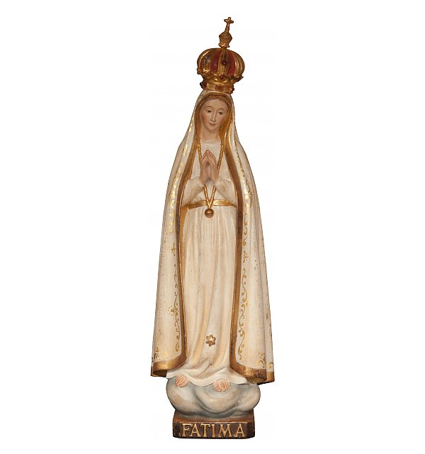 3345 - Our Lady of Fátima Pillgrim with crown wood EG_ALT