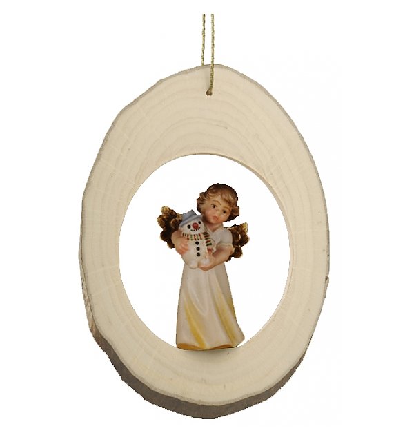 6716 - Branch disc with Mary Angel Snowman