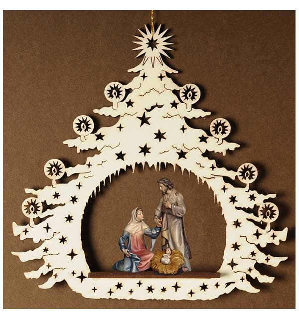 7124 - Christmas Tree with Holy Family Salcher