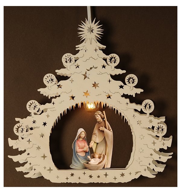 7150 - Christmas tree illuminated Holy Fam. Morgenstern