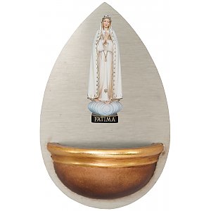 0047F - Holy Water Front with Our Lady of Fatimá wooden