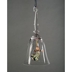L10259-HA - Crystal bell-Angel with flute