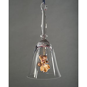 L10259-HG - Crystal bell-Angel with drum