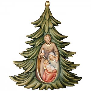 KD8218 - Addobbi: Albero natalizio con Sacra Famiglia