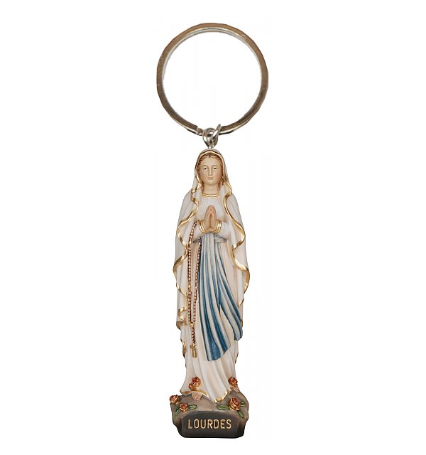 0039 - Portachiavi con Madonna di Lourdes