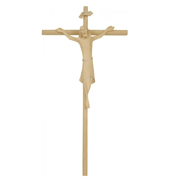 3142 - Crocifisso Raffaello, su Croce diritta, in legno GOLDSTRICH