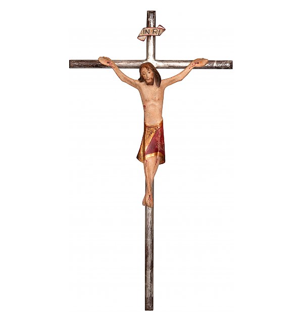 3142 - Crocifisso Raffaello, su Croce diritta, in legno SPEZIALEG