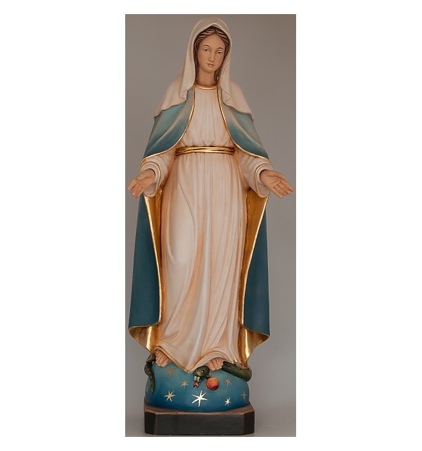 3300 - Madonna Immaculata Miracolosa Legno ANTIK