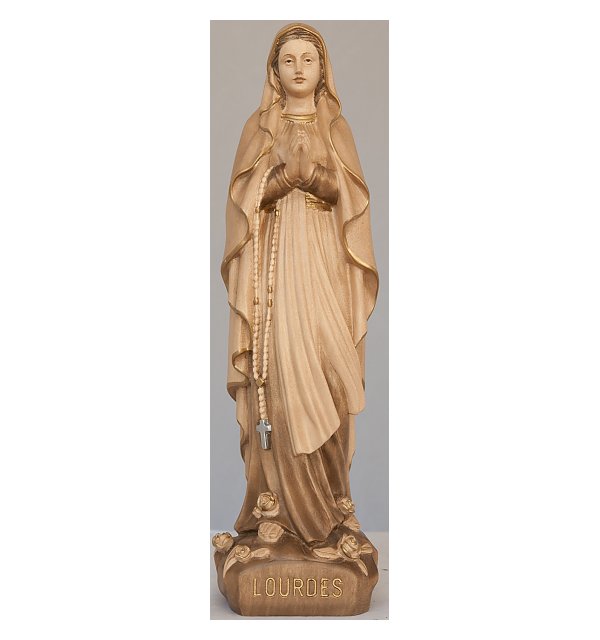 3325 - Madonna Lourdes statua in legno TON2