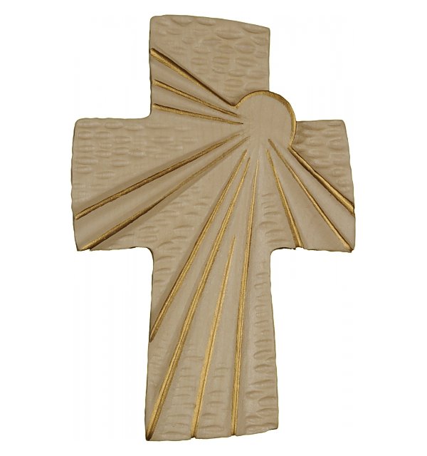 0104 - Gottes Liebe Kreuz, Holz geschnitzt GOLDSTRICH
