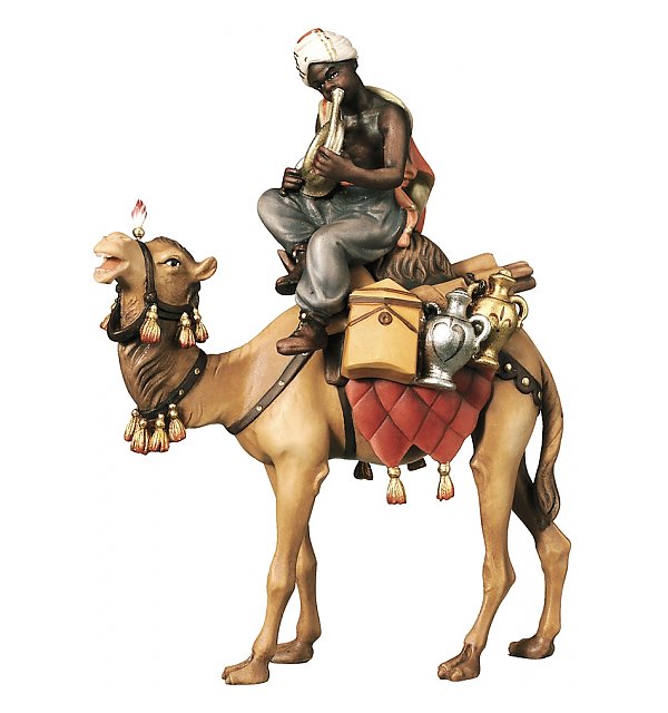2272 - Kamel mit Gepäck und Reiter sitzend COLOR