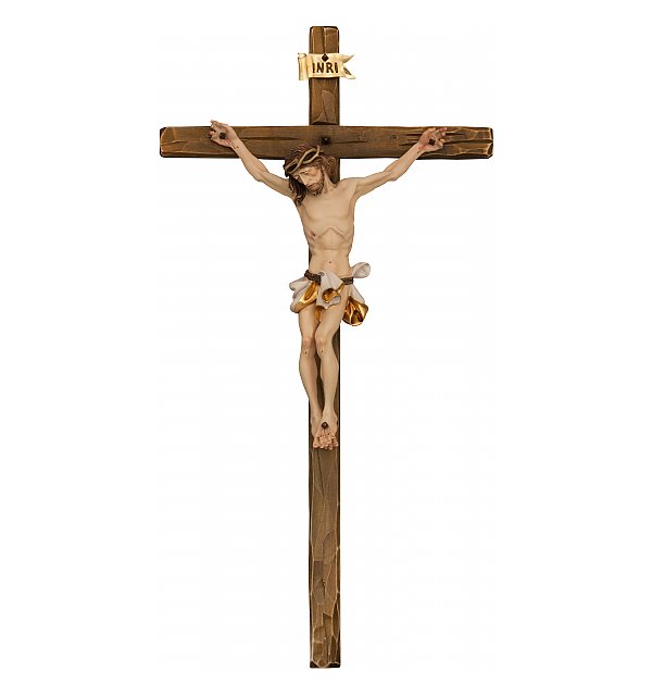 3060 - Kruzifix Barock mit geradem Kreuzbalken COLOR_WEIS
