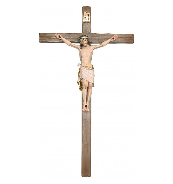 3083 - Kruzifix Classico auf geradem Kreuzbalken COLOR_WEIS