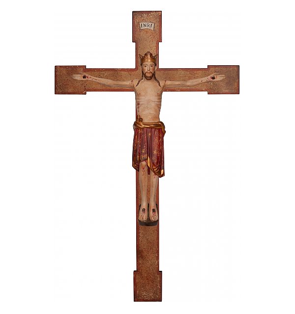 3125 - Kruzifix Christ König romanisch EG_ALT