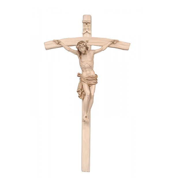 3163 - Dolomitenkruzifix auf gebogenem Kreuzbalken TON2