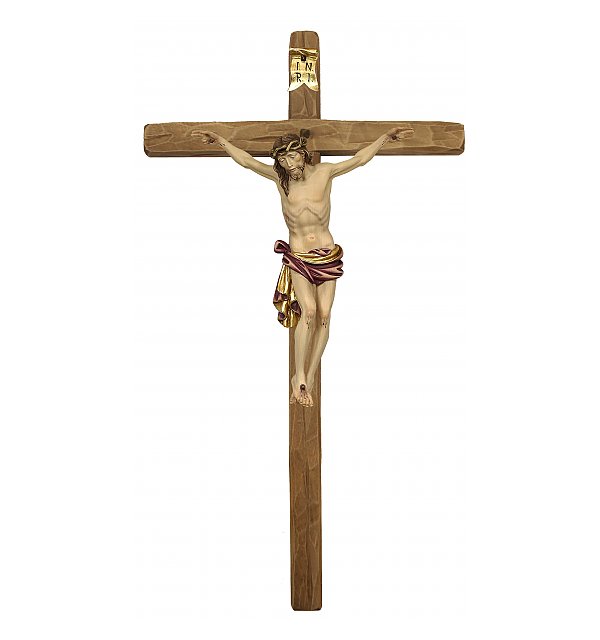 31631 - Dolomiten Kruzifix mit geradem Kreuzbalken COLOR_ROT
