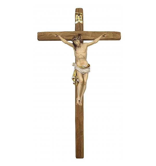 31631 - Dolomiten Kruzifix mit geradem Kreuzbalken COLOR_WEIS