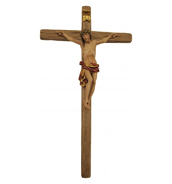 31631 - Dolomiten Kruzifix mit geradem Kreuzbalken ANTIK