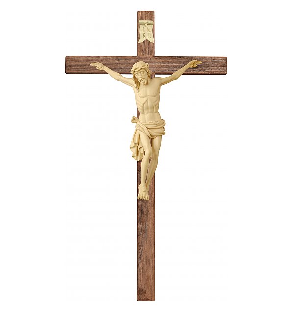 3163A - Dolomiten Kruzifix Holzbalken rustikal NATUR