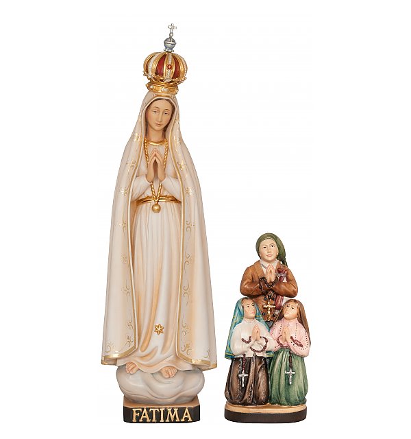 33456 - Fatimá Madonna der Pilger mit Krone und Kindern