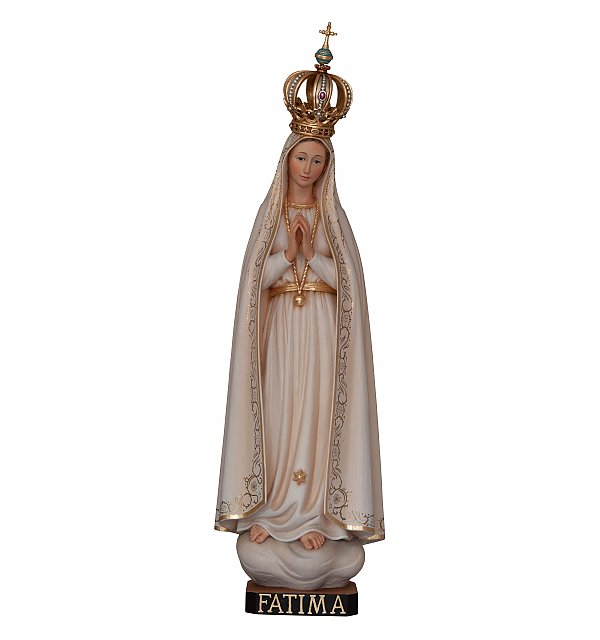 3347 - Madonna Fatimá Pellegrina mit offener Krone COLOR_WEIS