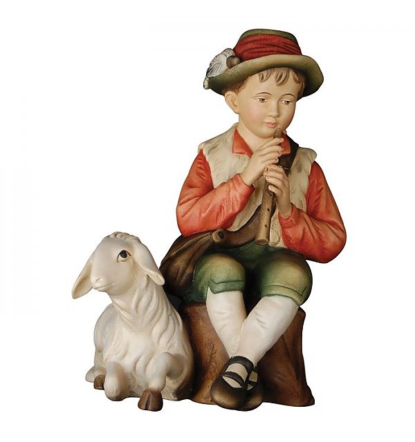 KD155013 - Hirt sitzend mit Flöte  und  Schaf