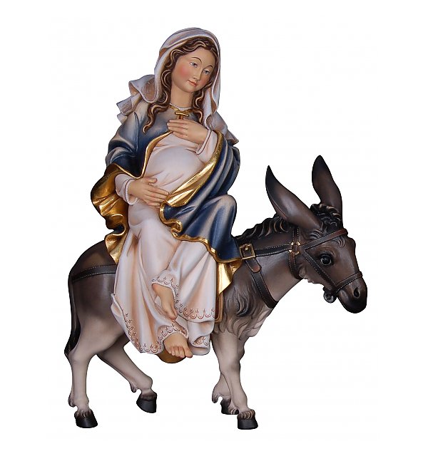 KD1656E - Schwangere Maria sitzend auf Esel (Herbergsuche)
