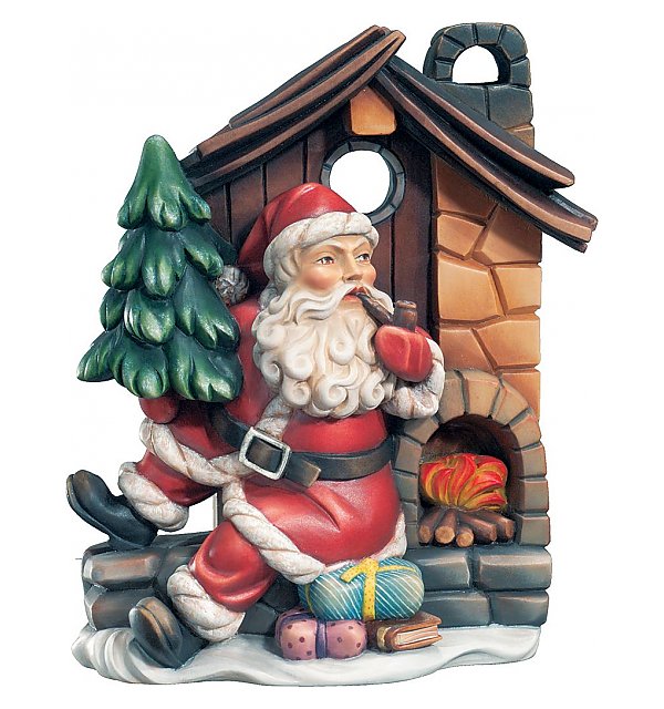KD9005 - Weihnachtsmann mit  Haus