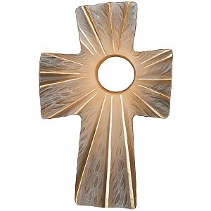 0102 - Dreifaltigkeitskreuz, Holz geschnitzt