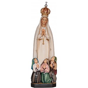 33431 - Madonna von Fatima mit Krone & Hirtenkinder