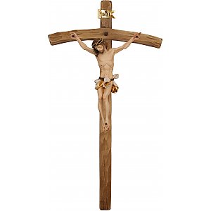 30602 - Kruzifix barock mit gebogenem Kreuzbalken