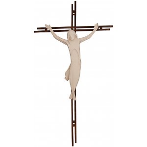 3145 - Kruzifix Einfach mit Stahlbalken in Corten 2Fach