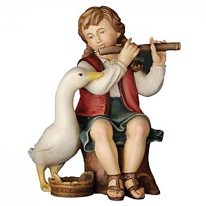 KD155014 - Hirtin mit Flöte und Gans