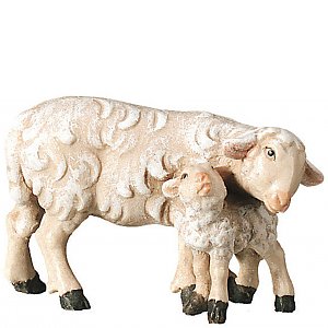 2470 - Schaf mit Lamm stehend