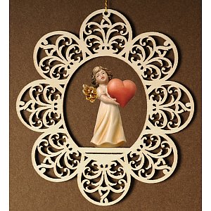 6782 - Ornament mit Engelchen  Herz