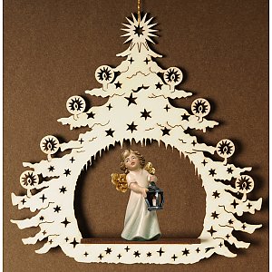 7033 - Weihnachtsbaum mit Engel Laterne