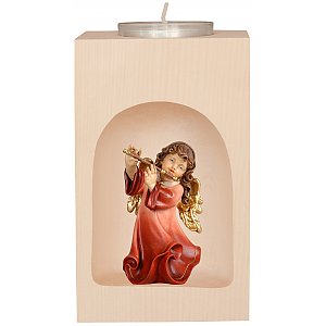 53409 - Candleholder with angel with flute