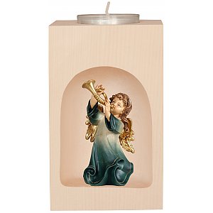 53809 - Candleholder with angel with Corn in the niche
