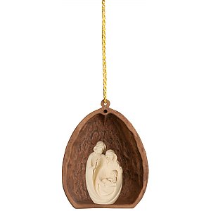 27991 - Nutshell with Holy Family in wood