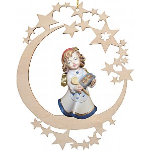 6767 - Moon with angel with Christmas cookies